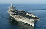 USS Enterprise
      Northern Arabian Sea, Oct. 21, 2003
      by Photographers Mate 2nd Class Douglas M. Pearlman
      [031021-N-6259P-001]